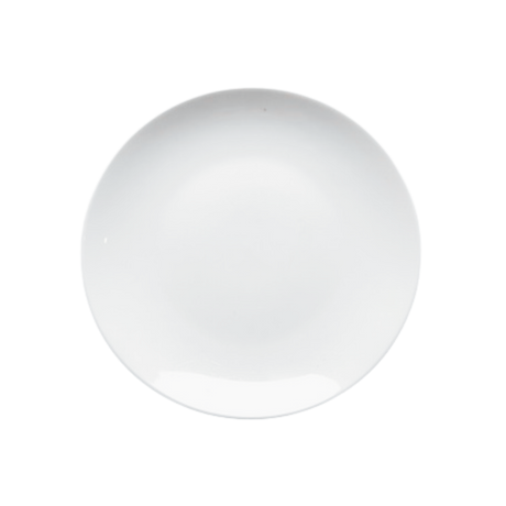 White Dinner Plate for hire — classic wedding tableware rental South Africa