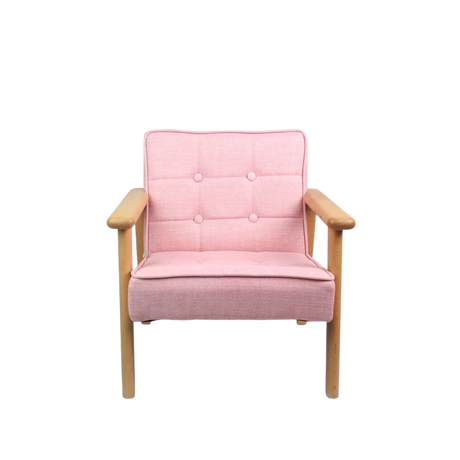 Ada Pink Kids Couch for hire — children's lounge couch rental South Africa