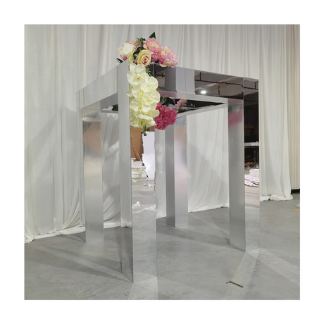 Silver Wedding Arch for hire — ceremony arch rental Johannesburg
