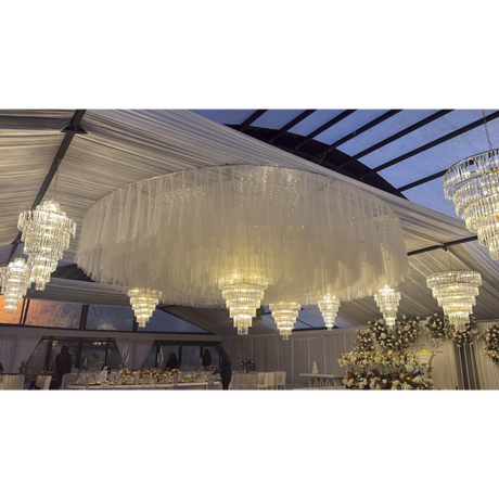 Grace Ceiling Installation for hire — luxury wedding decor rental South Africa