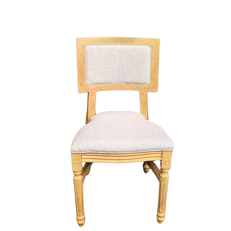 Willow Chair for hire — lightweight wood-look wedding chair rental Johannesburg