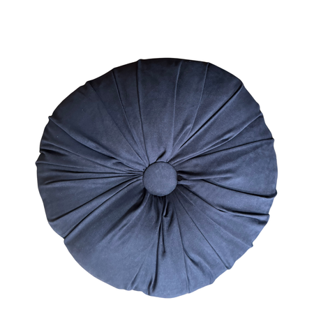 Navy Round Cushion for hire — navy wedding lounge cushion rental Johannesburg