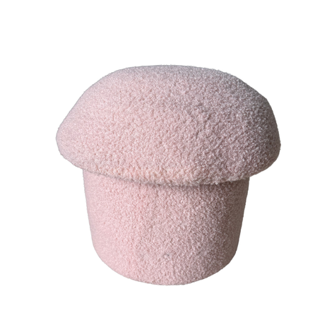 Dusty Pink Mushroom-Style Ottoman for hire — wedding lounge ottoman rental South Africa