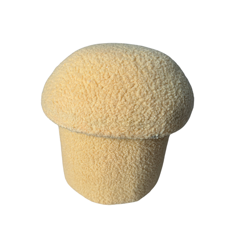 Yellow Mushroom-Style Ottoman for hire — wedding lounge ottoman rental Johannesburg