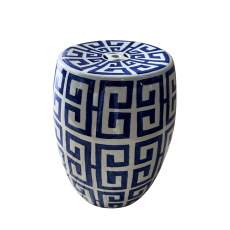 Cobalt Blue Ceramic Side Table for hire — cobalt event side table rental South Africa