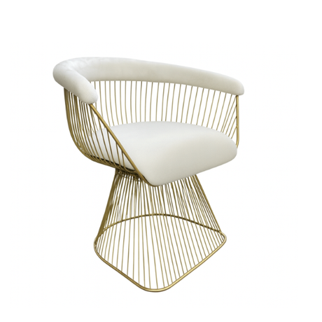 Nude Zara Occasional Chair for hire — warm nude event lounge chair rental South Africa
