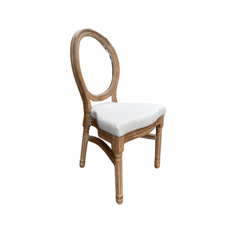 Wooden Glass Louis Chair for hire — wood and glass wedding chair rental Johannesburg