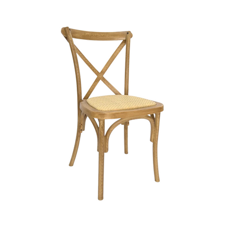 Cross Back Chair for hire — rustic farmhouse wedding chair rental Johannesburg