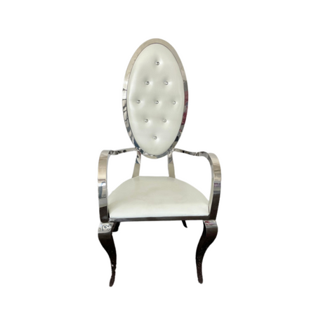 Silver Throne Chair for hire — regal silver wedding throne rental Johannesburg lobola
