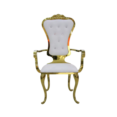 Gold Throne Chair for hire — statement gold wedding throne rental Johannesburg lobola