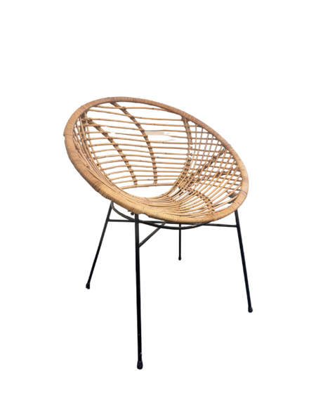 Alice Cane Back Wooden Chair for hire — rustic cane wedding chair rental Johannesburg