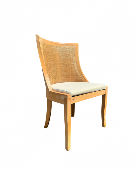 Sienna Cane Chair for hire — natural wood cane wedding chair rental Johannesburg