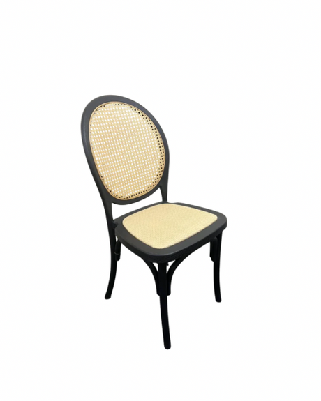 Round Bistro Chair for hire — classic rattan wedding chair rental Johannesburg