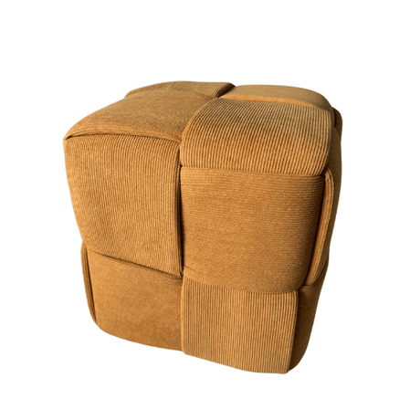 Mustard Cube Ottoman for hire — wedding lounge cube ottoman rental Johannesburg
