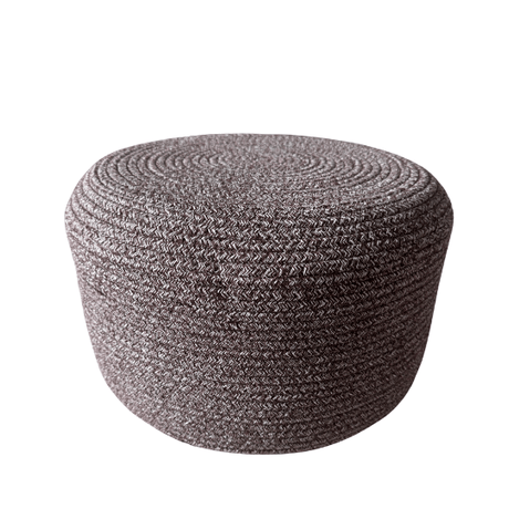 Purple Classic Round Ottoman for hire — purple wedding lounge ottoman rental South Africa