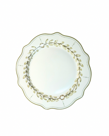 Leaf Plate for hire — botanical wreath wedding tableware rental Johannesburg